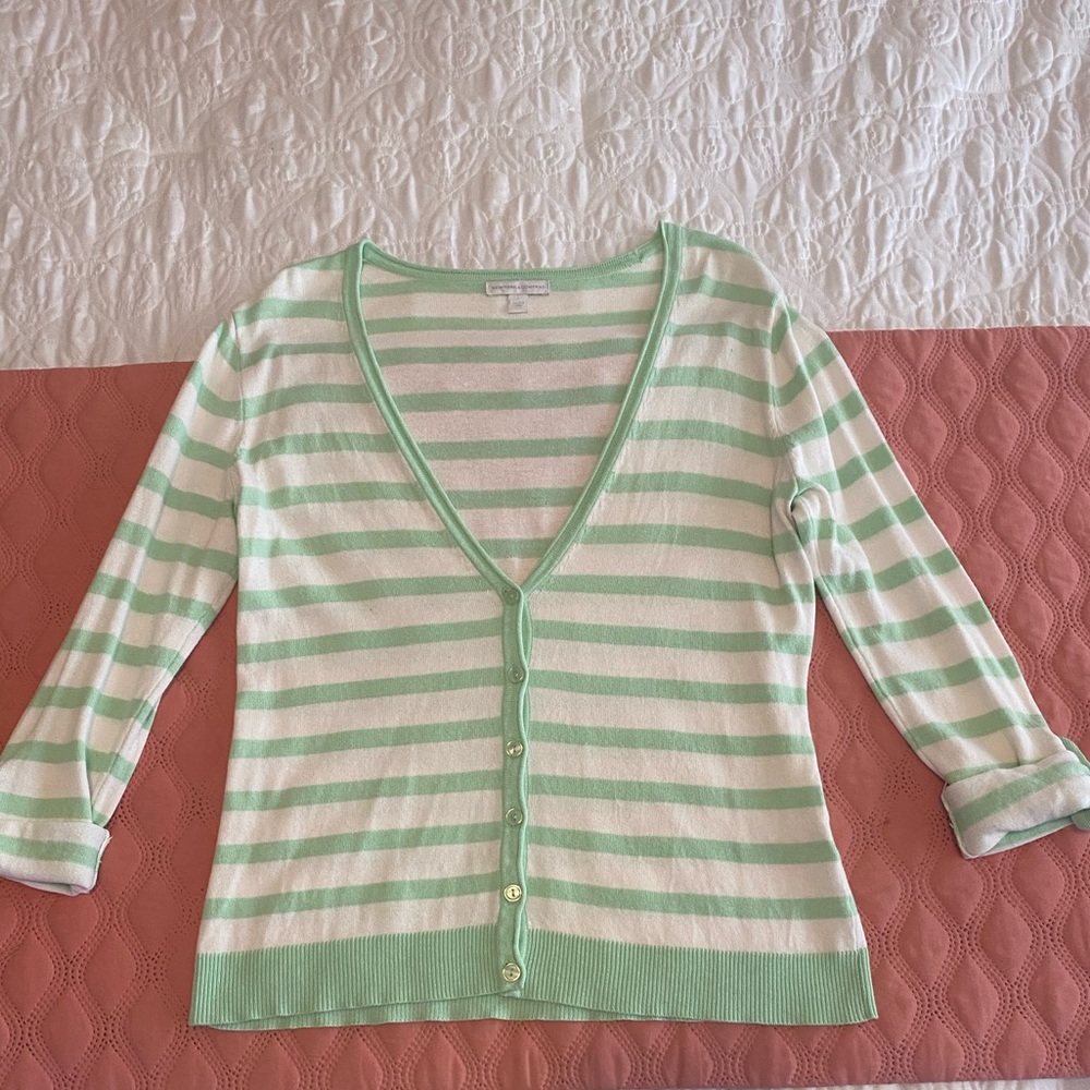 New York & Company striped cardigan